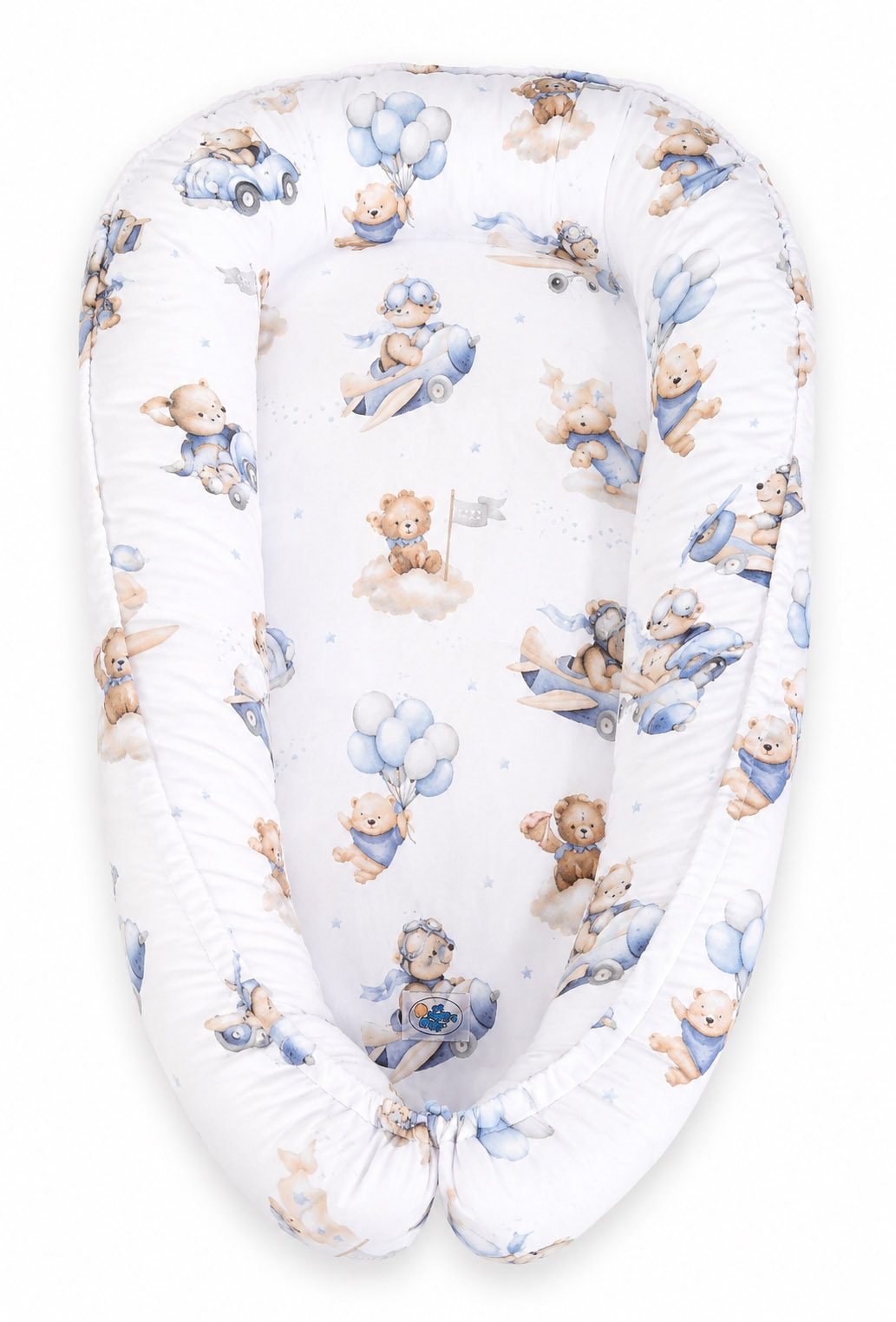 Kokon niemowlęcy dwustronny kojec otulacz Premium MY SWEET BABY- beżowy