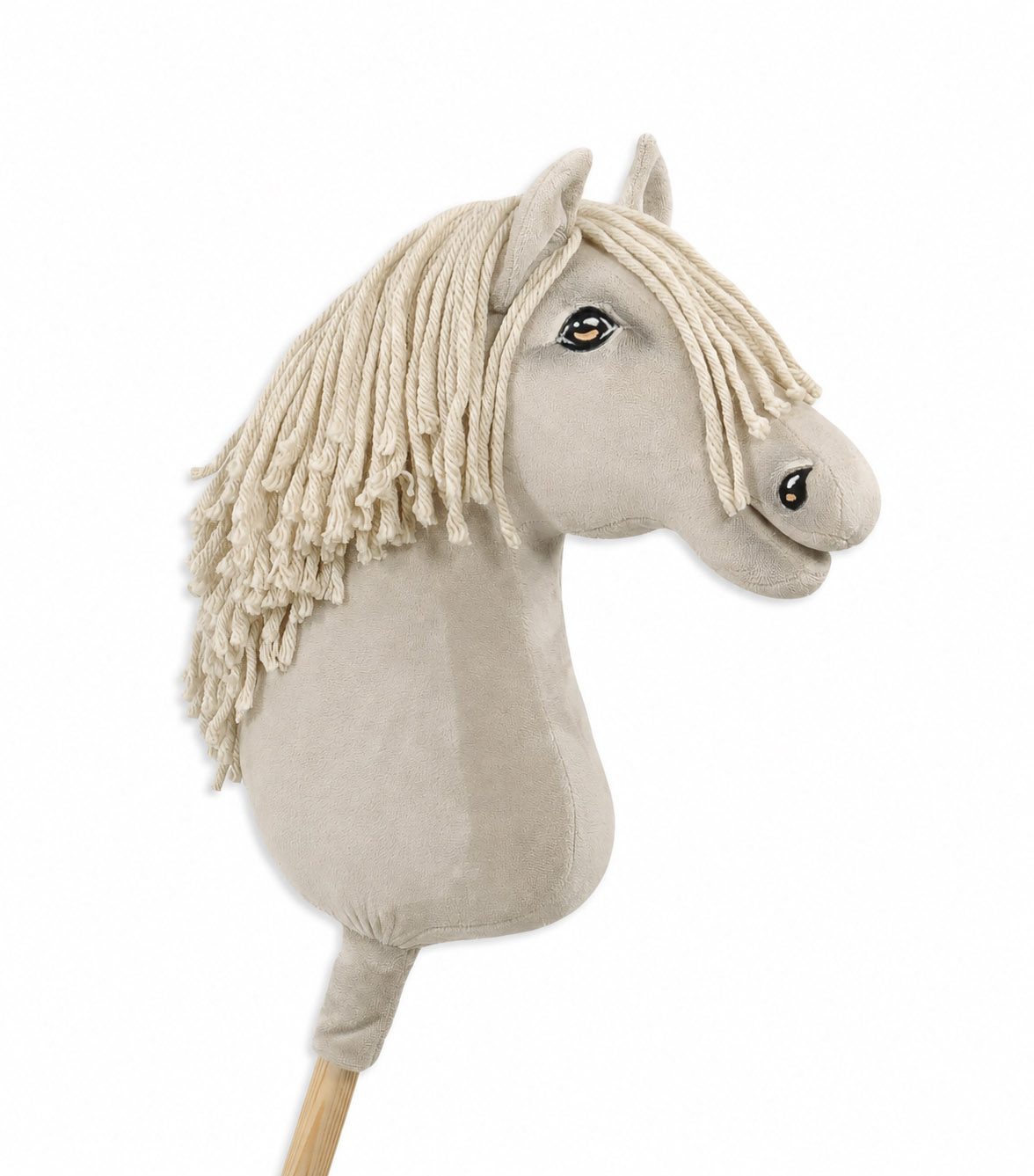 Hobby Horse Duży koń na kiju Premium - cremello A3