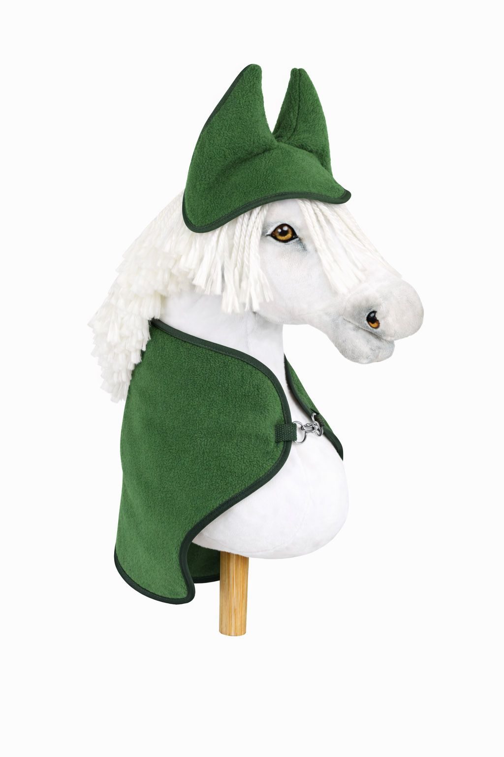 Zestaw dla Hobby Horse A3: polarowa derka + nauszniki – kremowy