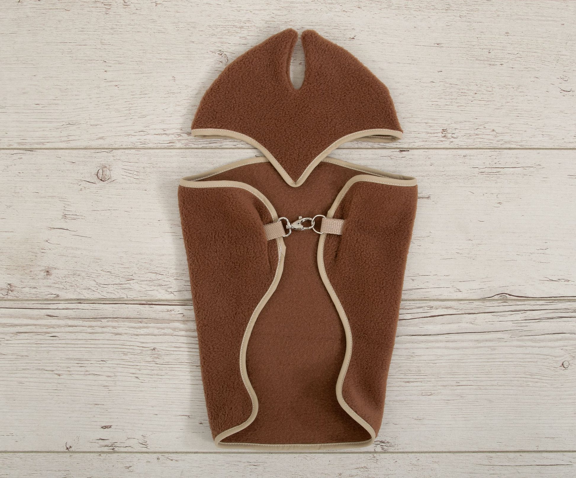 Zestaw dla Hobby Horse uniwersalny A4 i A5: polarowa derka + nauszniki – brązowy