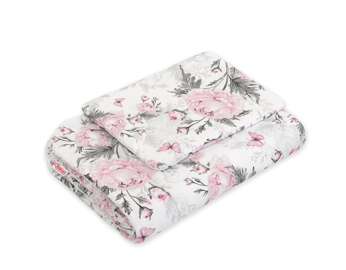 Komplet pościeli dla niemowląt z wypełnieniem 2-cz 75x100cm NEWBORN - misie niebieskie