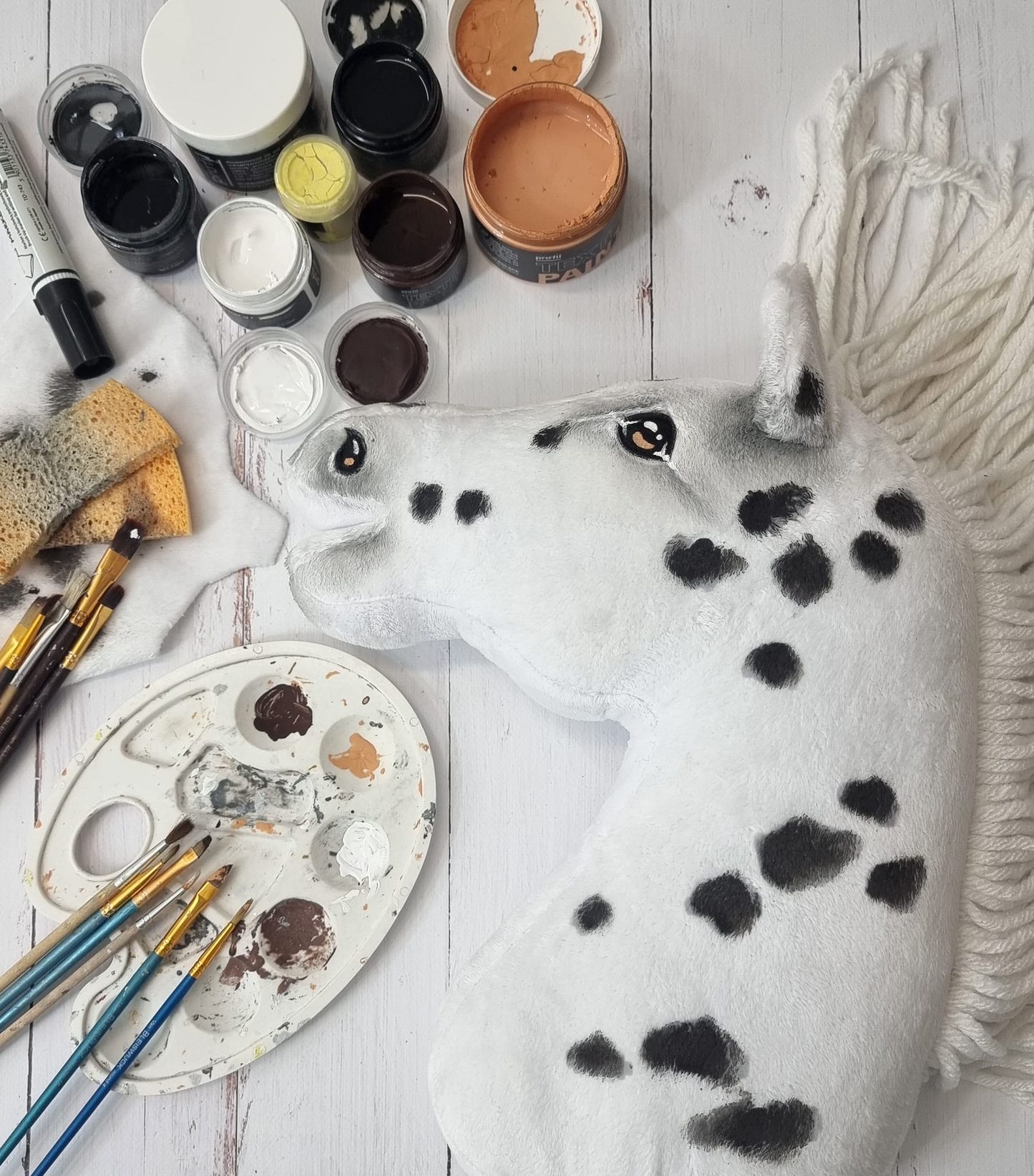 Hobby Horse Duży koń na kiju Premium - tarantowaty A3