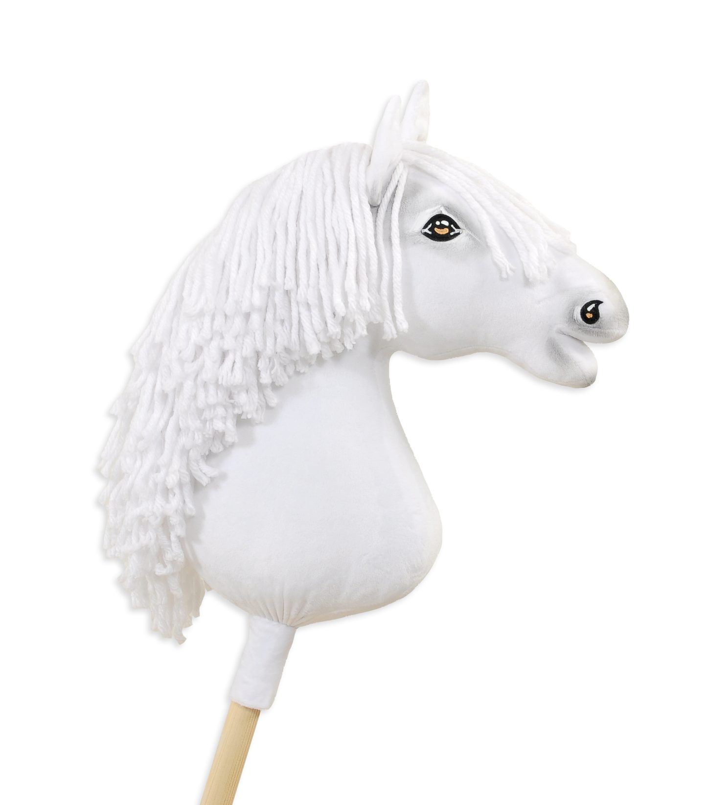 Hobby Horse Duży koń na kiju Premium - biały A3