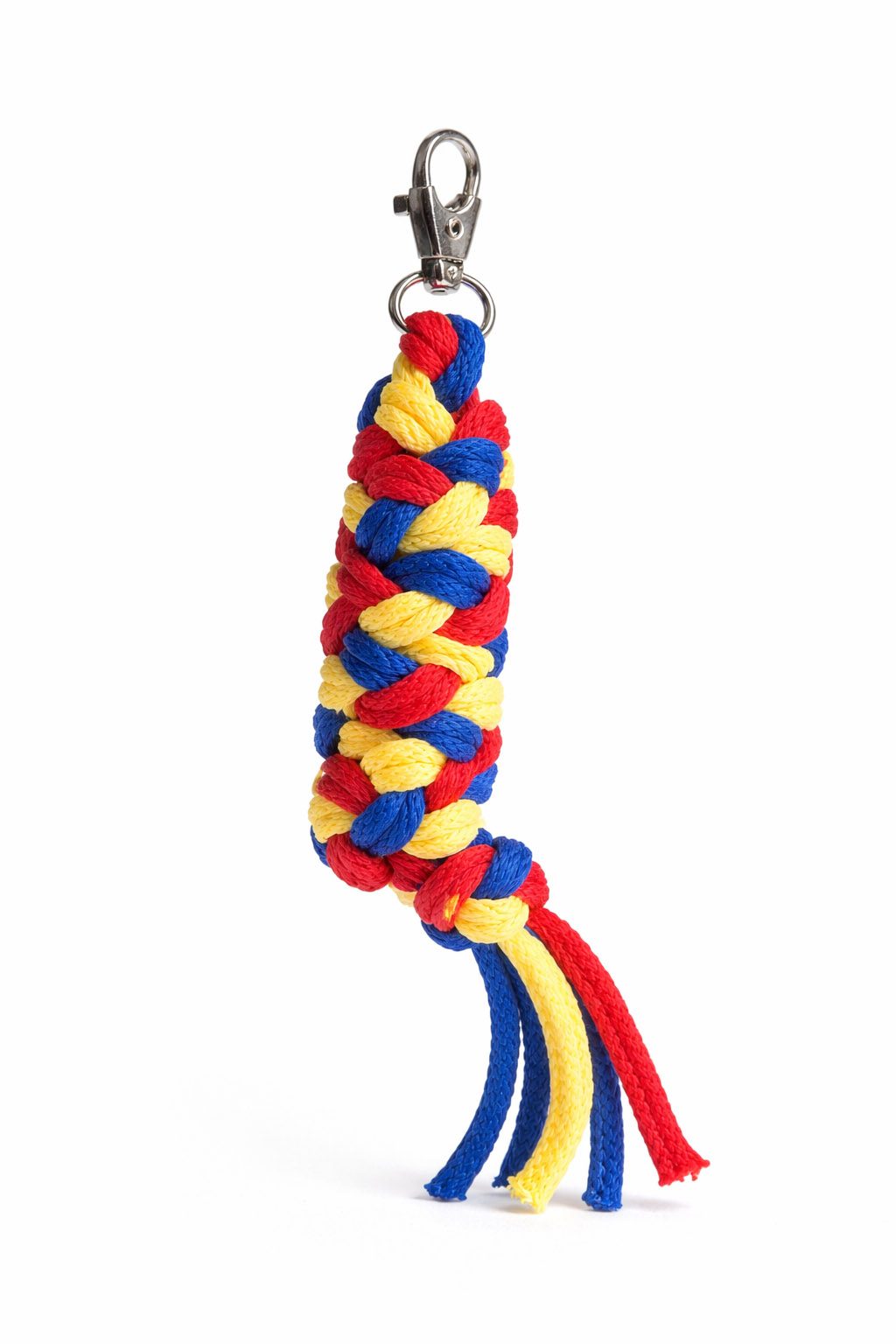 Uwiąz dla konia Hobby Horse pleciony ze sznurka – ciemny fiolet/ turkus/ terracota