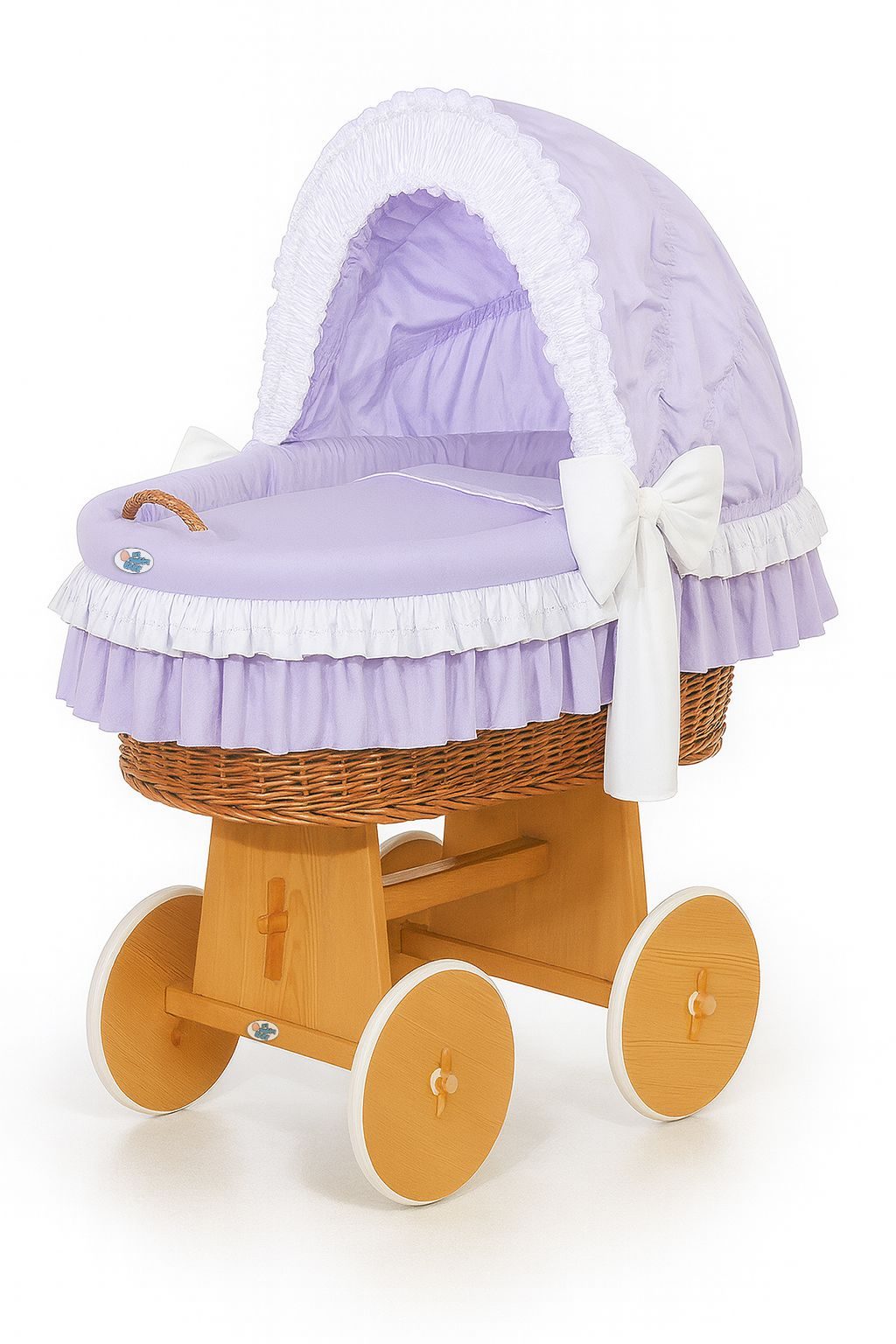 Kosz Mojżesza z budką- Little Angel biały