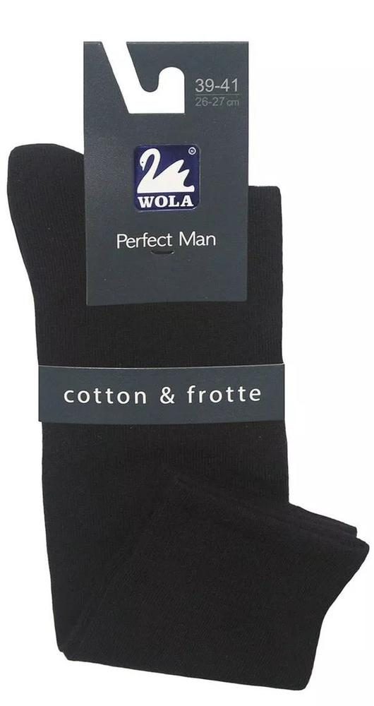 WOLA PODKOLANÓWKI GŁADKIE FROTTE PERFECT MAN - z frotte w stopie