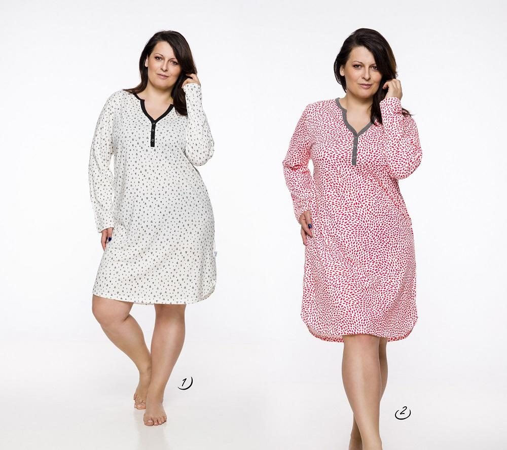 TARO 2329 KOSZULA DAMSKA NIKA DŁUGA 2XL-3XL - AW2019/20